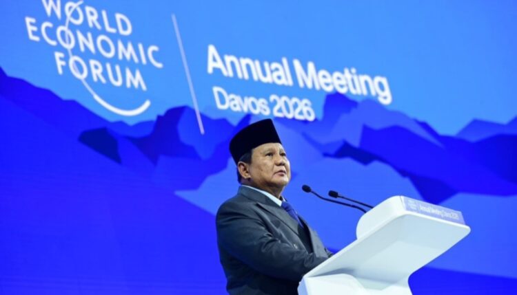 Presiden Prabowo menyampaikan pidato pada World Economic Forum (WEF) 2026. Foto (Instagram Prabowo)