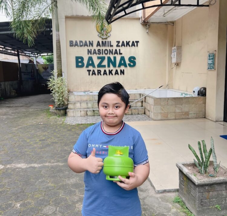 Kisah Inspiratif Fadil, Bocah SD di Tarakan yang Berbagi Lewat Celengan Gas