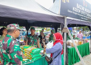 Kodim 0907/Tarakan Gelar Bazar Murah Ramadhan, Sediakan Sembako Lebih Terjangkau