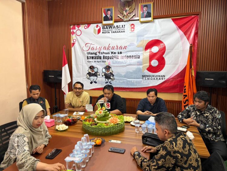 Tasyukuran HUT ke-18, Bawaslu Tarakan Tegaskan Peran Strategis Kawal Demokrasi