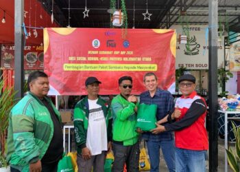 KSBSI Kaltara Bagikan Puluhan Paket Sembako di Momen May Day