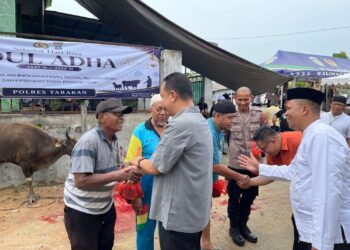 Kurban Polres Tarakan Bertambah, Tahun Ini Potong 8 Sapi dan 3 Kambing
