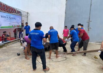Penyembelihan Hewan Kurban Di Lapas Tarakan, Perkuat Kebersamaan dan Rasa Syukur