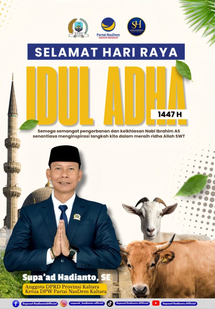 Supa’ad Ajak Warga Kaltara Jadikan Iduladha Momentum Berbagi dan Peduli