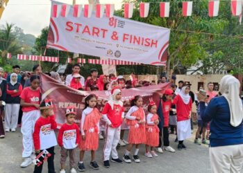 Warga RT 15 Jalan Anggrek Semarakkan HUT RI dengan Jalan Santai dan Lomba