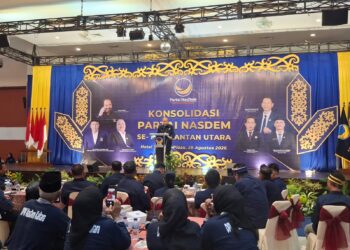 Saan Mustopa Bawa Pesan Surya Paloh ke NasDem Kaltara: Rapatkan Barisan!
