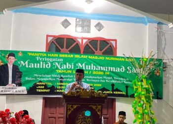Supa’ad Hadiri Maulid Nabi di Juata Kerikil, Ajak Jamaah Perkuat Kepedulian Sesama