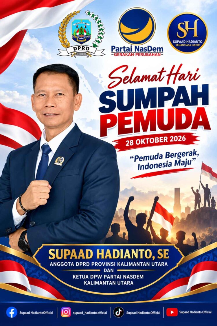 Supa’ad Minta Pemuda Kaltara Tak Jadi Penonton, Ambil Peran Bangun Daerah